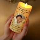 Gift For Mother, New Mom, New baby - Custom Photo I'm As Lucky As Can Be The Best Mommy Belongs To Me - Personalized Flameless LED Candle