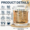 Gift For Mother,Mom,Daughters - Mother Daughter Forever Linked Together Wild Flower State - Personalized Glass Mug