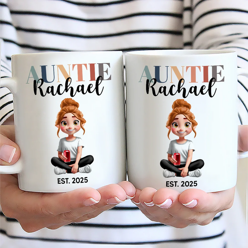 Gift For Yourself,Gift For Women,Gift For Men,Gift For Aunt,Gift For Uncle,Gift For Mother,Gift For Grandpa,Gift For Father,Gift For Grandma - Mom Dad Auntie Uncle Pregnancy Announcement - Personalized Mug