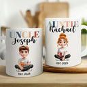 Gift For Yourself,Gift For Women,Gift For Men,Gift For Aunt,Gift For Uncle,Gift For Mother,Gift For Grandpa,Gift For Father,Gift For Grandma - Mom Dad Auntie Uncle Pregnancy Announcement - Personalized Mug