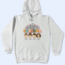 Gift For Mother,Gift For Grandma,Grandma - Grandkids - Grandma Nana Floral Title - Personalized T Shirt