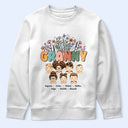 Gift For Mother,Gift For Grandma,Grandma - Grandkids - Grandma Nana Floral Title - Personalized T Shirt