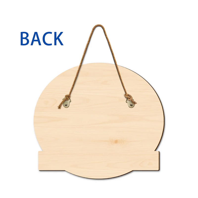 You And Me And The Fur Babies Beach View - Personalized Custom Shaped Wood Sign