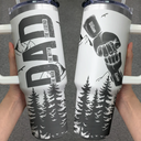 Gift For Father,Dad,Children - Dad The Man The Myth The Lengend Hand Punch - Personalized Engraved 40oz Tumbler