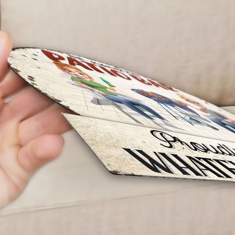 Gift For Couples,Gift For Husband,Gift For Wife,Gift For Boyfriend,Poolside - Couple Poolside Bar & Grill Listen To Good Music - Personalized Custom Shaped Metal Sign