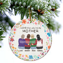 Christmas,Gift For Bestie,Gift For Sisters,Happy - I Love That You Are My Friend Bestie Sister - Personalized Circle Ceramic Ornament