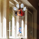 Pet Lovers,Love,Memorial,Custom Photo - Custom Photo Sympathy Pet Memorial Gift Sorry You Have Lost - Personalized Heart Crystal Suncatcher