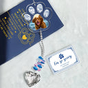 Pet Lovers,Love,Memorial,Custom Photo - Custom Photo Sympathy Pet Memorial Gift Sorry You Have Lost - Personalized Heart Crystal Suncatcher