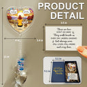 Pet Lovers,Love,Memorial - Forever In My Heart I Miss You Memorial Dog Cat - Personalized Heart Crystal Suncatcher