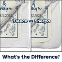 Gift For Couples,Gift For Husband,Gift For Boyfriend,Gift For Girlfriend,Happy - Wedding Anniversary Blanket Icon Lovely - Personalized Fleece Blanket, Sherpa Blanket