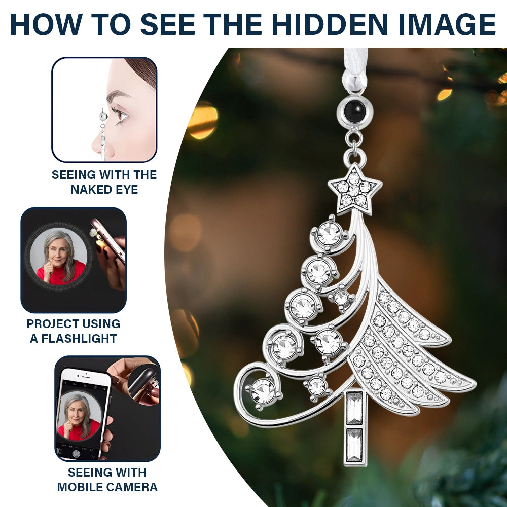 Family,Memorial,Custom Photo,Love,Christmas - Custom Photo I'm Always With You Sympathy Memorial - Personalized Photo Projection Ornament