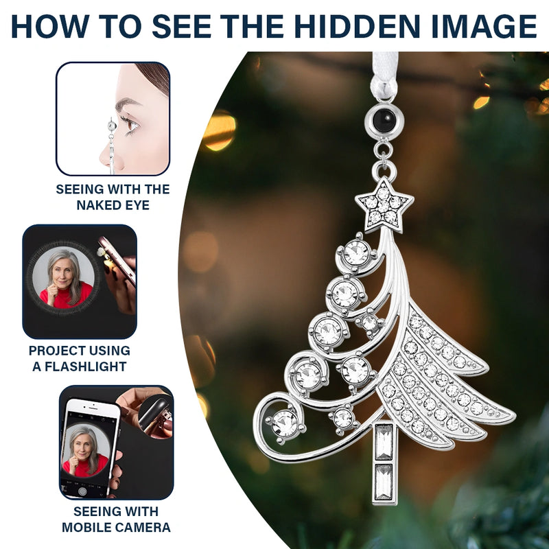 Family,Memorial,Custom Photo,Love,Christmas - Custom Photo I'm Always With You Sympathy Memorial - Personalized Photo Projection Ornament