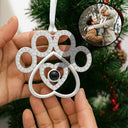 Gift For Couples,Happy,Christmas,Custom Photo - Custom Photo Couple Romantic Love Anniversary - Personalized Photo Projection Ornament