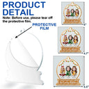 Christmas,Gift For Bestie,Happy - Christmas Congrats On Being My Bestie 3D Effect Gingerbread Style - Personalized Custom Shaped Acrylic Ornament