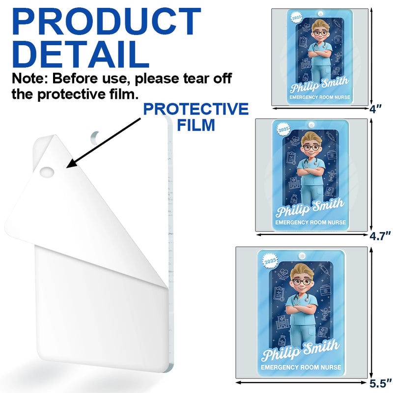 Gift For Yourself,Gift For Women,Gift For Men,Christmas,Happy,Nurse - 3D Effect Nurse Woman Man Toy Box - Personalized Custom Shaped Acrylic Ornament