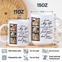 Gift For Couples,Gift For Husband,Gift For Wife,Gift For Girlfriend,Gift For Boyfriend,Love,Old Couples - Custom Photo If I Had My Life To Live Over Again Couple - Personalized White Edge-to-Edge Mug