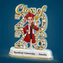 Graduation,Dad - Daughters (Adult),Gift For Daughter,Mom - Daughters (Adult),Dad - Sons,Gift For Son,Mom - Sons,Love - Congrats Grad Woman Man Crystal Effect - Personalized Custom Shaped Acrylic Plaque