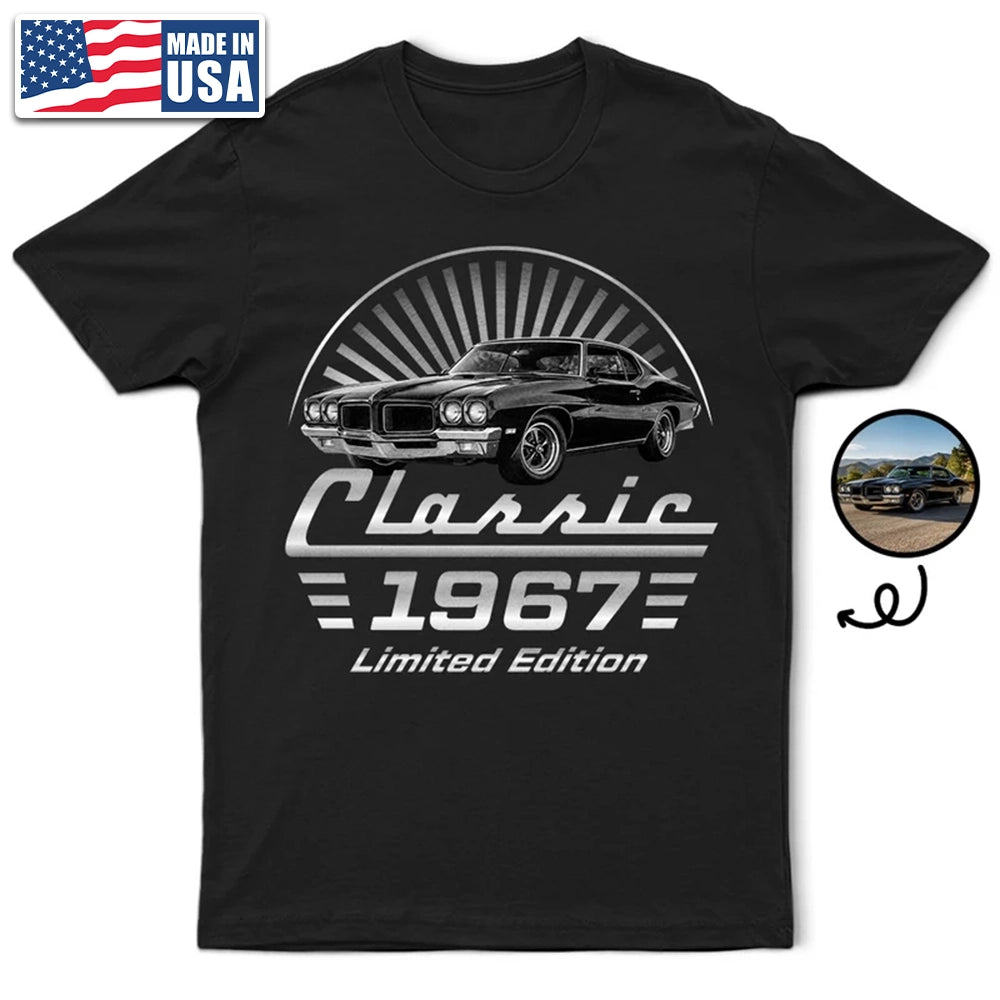 Custom Photo Classic Car Limited Edition - Personalized T Shirt