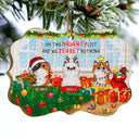 On The Naughty List Cat Christmas - Cat Lovers Christmas Gift - Personalized Custom Wooden Ornament