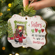 Les meilleures amies sont liées par le cœur - Cadeau Bestie BFF - Décoration en bois personnalisée