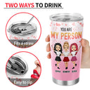 Chibi Girl I'm Not An Alcoholic But My Besties Are - Gift For Bestie - Personalized Custom Tumbler