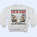 Beach Couple Annoying Each Other And Still Going Strong - Gift For Couple - Personalized Custom T Shirt