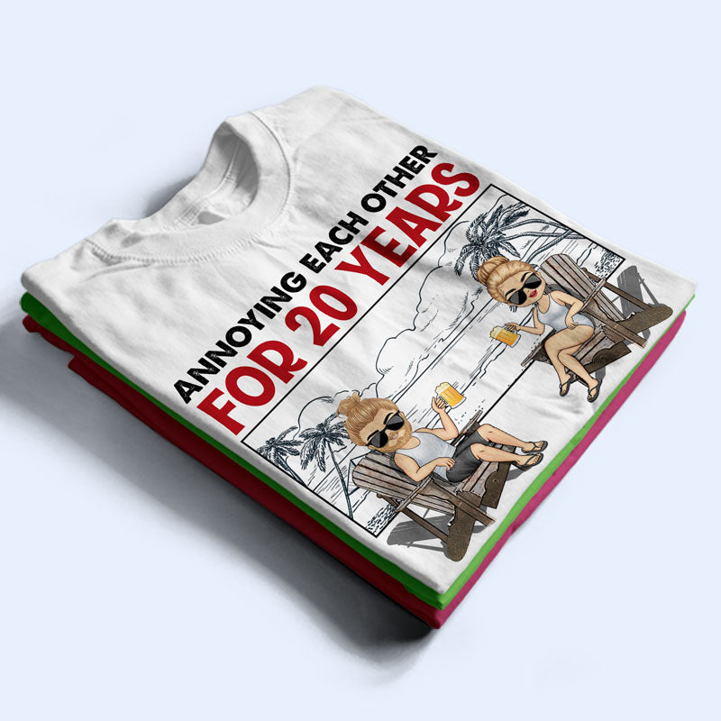 Beach Couple Annoying Each Other And Still Going Strong - Gift For Couple - Personalized Custom T Shirt