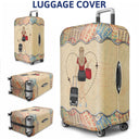 A Girl Who Loves Traveling - Gift For Travel Lovers - Personalized Custom Luggage Cover