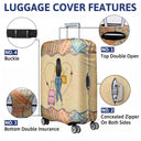 A Girl Who Loves Traveling - Gift For Travel Lovers - Personalized Custom Luggage Cover