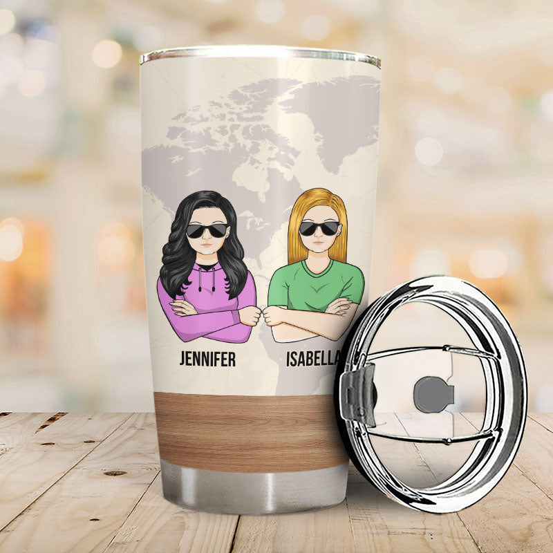 I Have Crazy Sisters And I'm Not Afraid To Use Them - Gift For Sister - Personalized Custom Tumbler