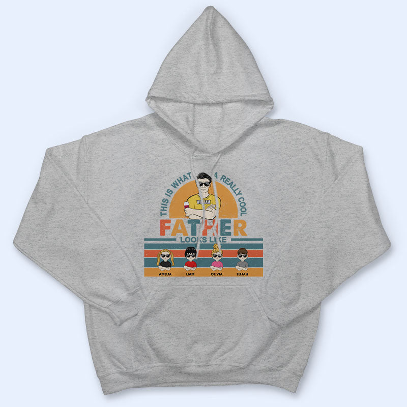 Family A Really Cool Grandpa Looks Like - Father Gift - Personalized Custom T Shirt