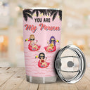 Beach Best Friend Apparently We're Trouble When We're Together - Gift For Bestie - Personalized Custom Tumbler