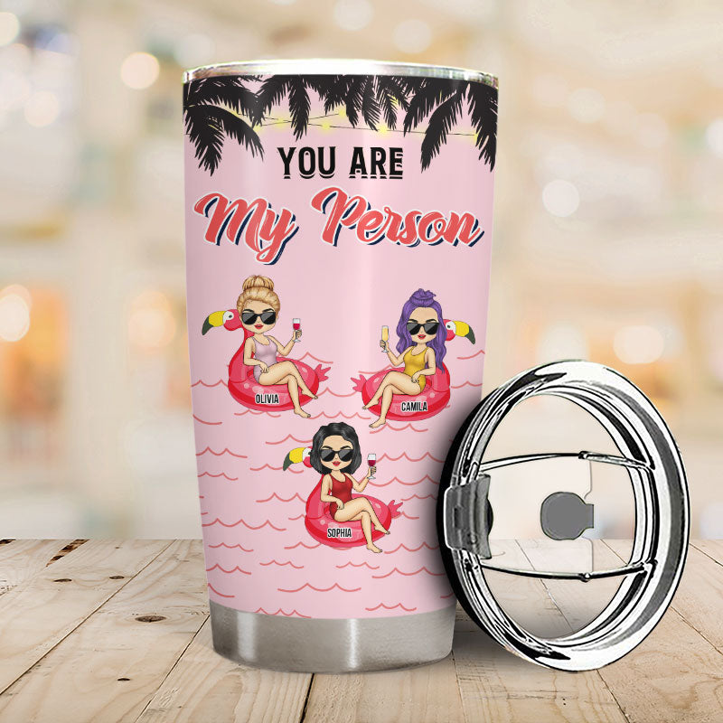 Beach Best Friend Apparently We're Trouble When We're Together - Gift For Bestie - Personalized Custom Tumbler