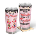 Beach Best Friend Apparently We're Trouble When We're Together - Gift For Bestie - Personalized Custom Tumbler
