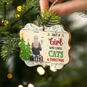 We're Too Cute For The Naughty List - Christmas Gift For Cat Lovers - Personalized Custom Wooden Ornament