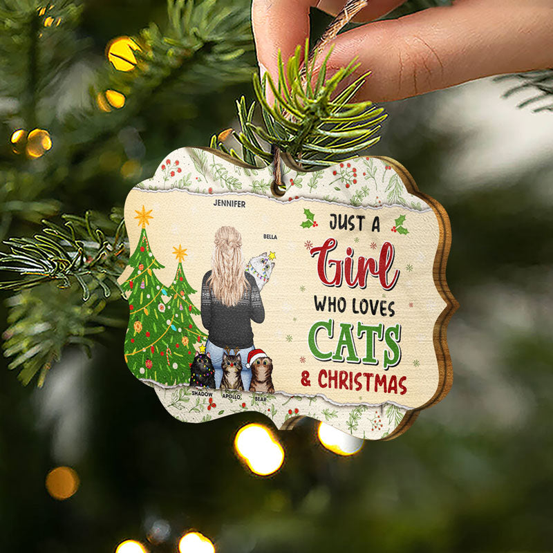 We're Too Cute For The Naughty List - Christmas Gift For Cat Lovers - Personalized Custom Wooden Ornament
