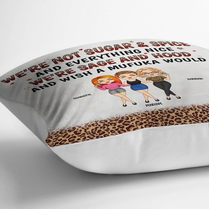 Besties Forever Chibi - Gift For Best Friends - Personalized Custom Pillow