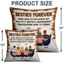 Best Team Forever Work Made Us Colleagues - BFF Bestie Gift - Personalized Custom Pillow