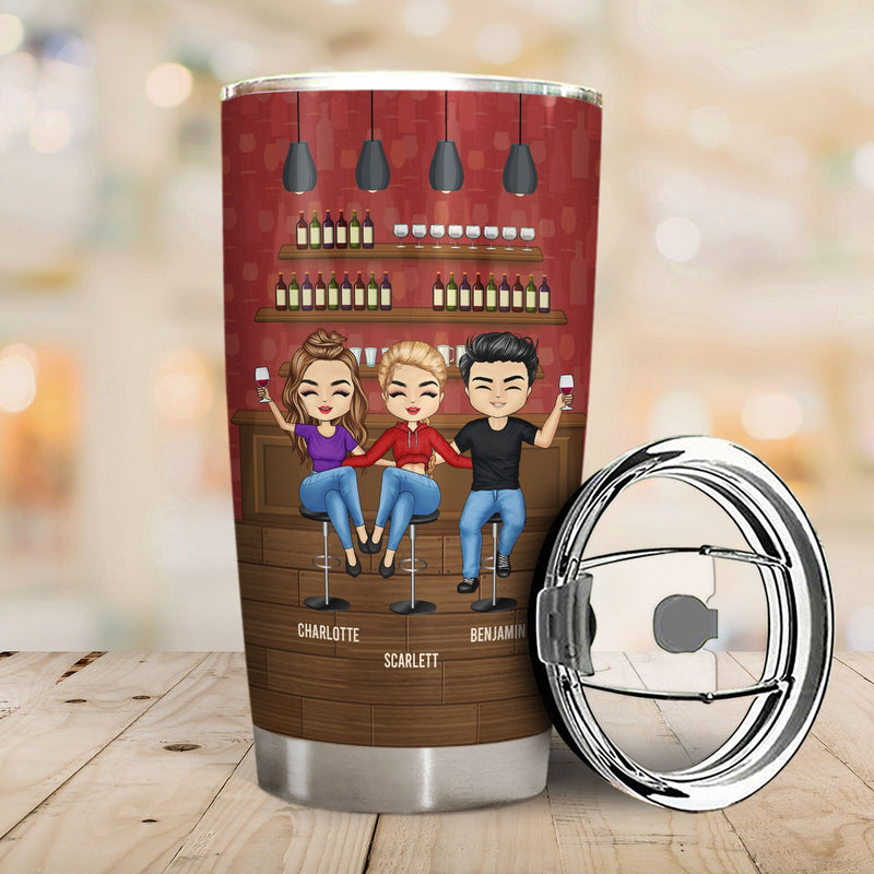 Besties Apparently We're Trouble Together - Gift For Best Friends - Personalized Custom Tumbler
