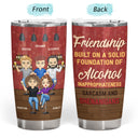 Besties Apparently We're Trouble Together - Gift For Best Friends - Personalized Custom Tumbler