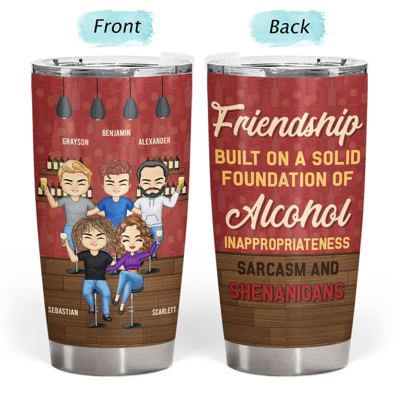 Besties Apparently We're Trouble Together - Gift For Best Friends - Personalized Custom Tumbler