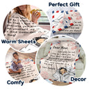 Mother Wrap Yourself & Consider It A Big Hug - Gift For Mother - Personalized Custom Fleece Blanket