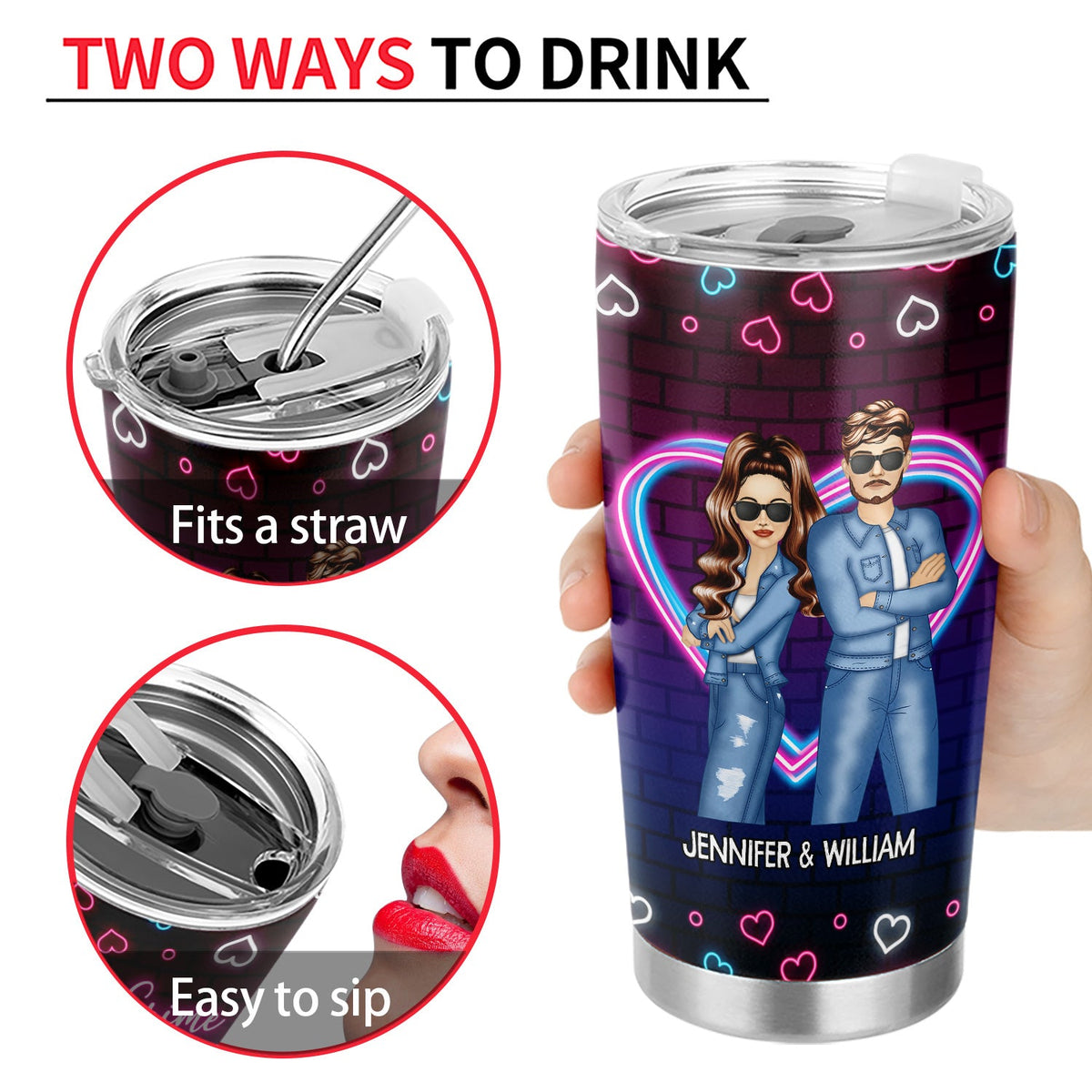 Bestie Partners In Crime - Gift For Besties - Personalized Custom Tumbler