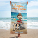 If It Involves Sunshine And Beaches Count Me In - Personalized Custom Beach Towel