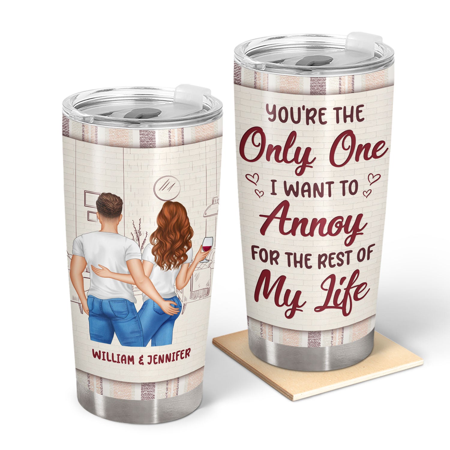 Couple I Could Have Found You Sooner Annoyed You Longer - Gift For Couple - Personalized Custom Tumbler