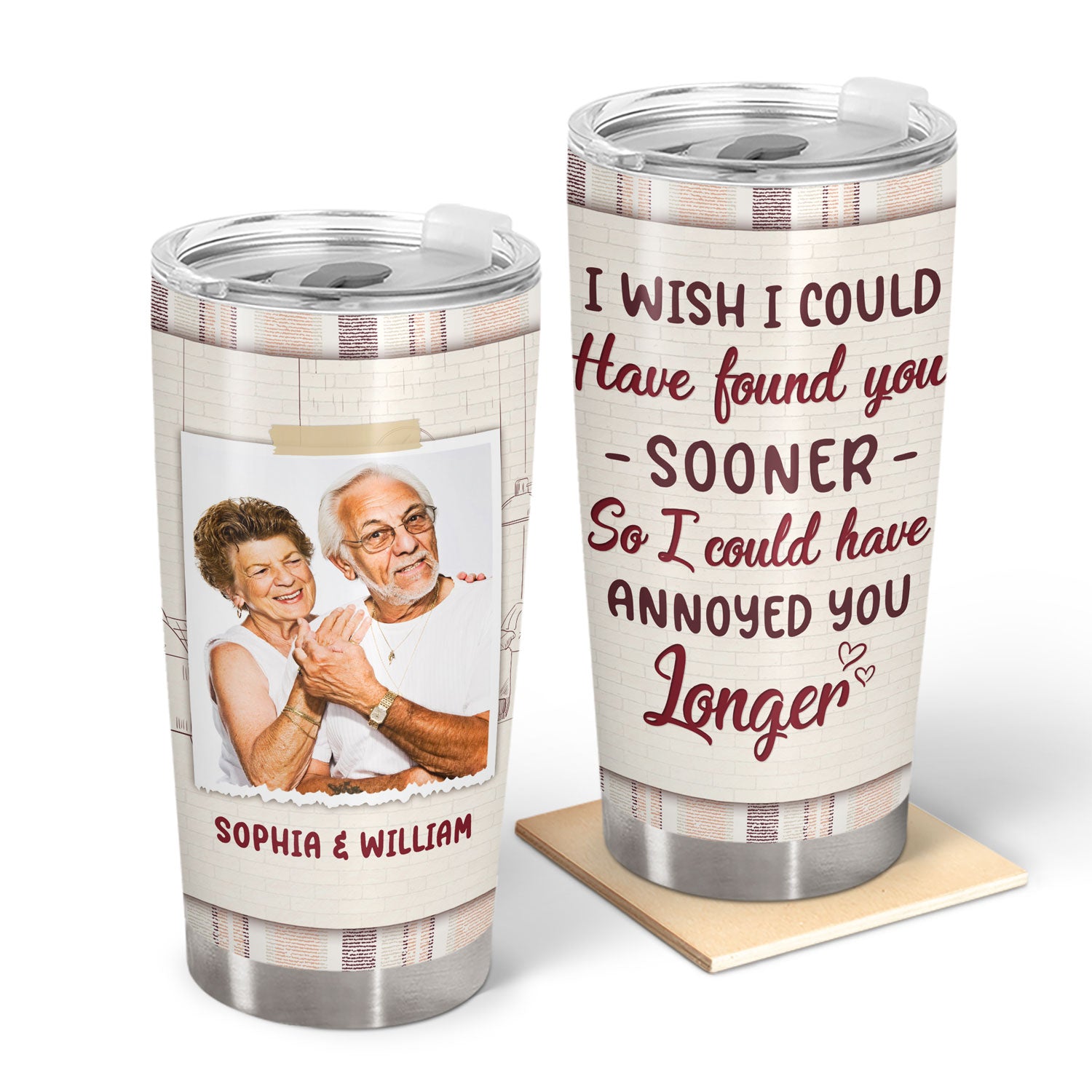 Custom Photo I Could Have Found You Sooner - Gift For Couple - Personalized Custom Tumbler