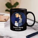 Star Map I Love You To The Star And Back - Gift For Couple - Personalized Custom Black Mug