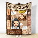 Chibi Everything Will Be Alright - Gift For Besties, Sibling - Personalized Custom Fleece Blanket