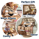 Chibi Everything Will Be Alright - Gift For Besties, Sibling - Personalized Custom Fleece Blanket