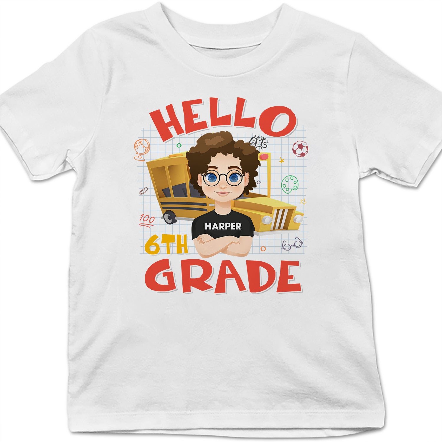 Hello School - Gift For Kid, Back To School Gift - Personalized Custom T Shirt